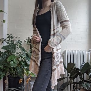 Mudd Sweater Cardigan with Hood Boho Bohemian